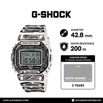 Casio G-SHOCK Jam Tangan DW-5600JV-7DR Model kolaborasi Joshua Vides Digital GLOSS