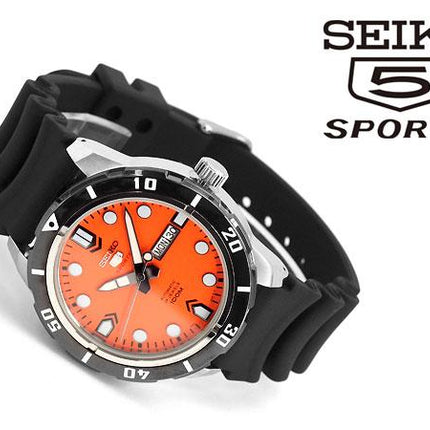 Seiko 5 Sports SRP675K1 Automatic 24 Jewels 100M Rubber Strap