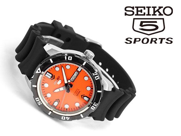 Seiko 5 Sports SRP675K1 Automatic 24 Jewels 100M Rubber Strap