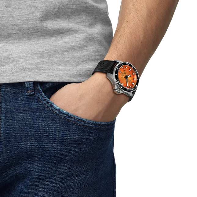 Tissot Seastar 2000 Orange Dial 44mm T120.907.17.281.00