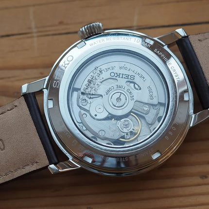 Seiko Presage SPB115J1 Craftsmanship Riki Watanabe Brown Enamel Dial Brown Leather Strap