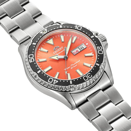 ORIENT Mako Diver RA-AA0826Y Orange Dial Stainless Steel