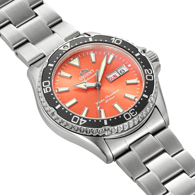 ORIENT Mako Diver RA-AA0826Y Orange Dial Stainless Steel