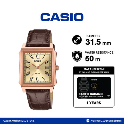 CASIO Jam Tangan MTP-B190RGL-9BVDF Analog