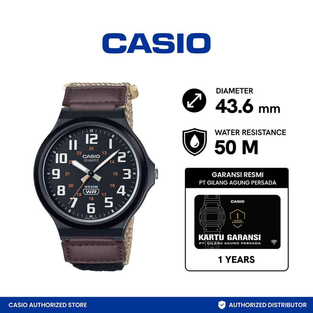 Casio General MW-240B-5BVDF Analog