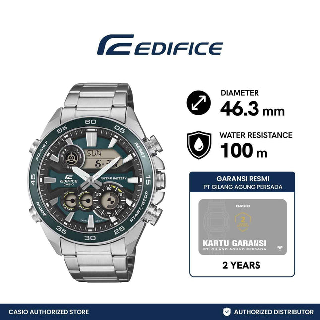 Casio EDIFICE Jam Tangan ERA-130D-3ADF Analog Digital