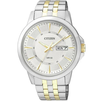 Citizen Quartz Silver Dial Two tone BF2018-52A