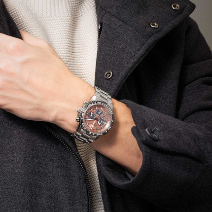 Citizen Promaster Sky Navihawk CA4664-60X Eco Drive Chronograph Brown Dial Stainless Steel Strap