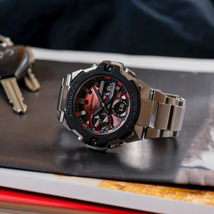 Casio G-Shock G-Steel GST-B400AD-1A4DR Tough Solar Digital Analog Dial Stainless Steel Band