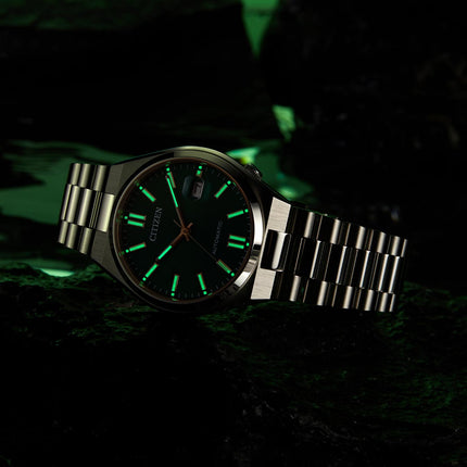 Citizen Mechanical NJ0150-81X Tsuyosa Automatic Men Green Dial Stainless Steel Strap