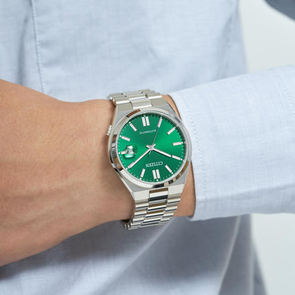 Citizen Mechanical NJ0150-81X Tsuyosa Automatic Men Green Dial Stainless Steel Strap