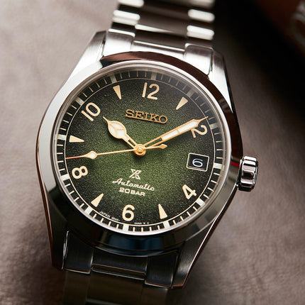 Seiko Prospex SPB155J1 Baby Alpinist Automatic Green Dial Stainless Steel Strap
