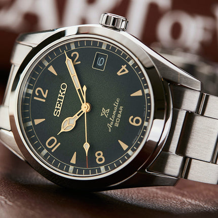 Seiko Prospex SPB155J1 Baby Alpinist Automatic Green Dial Stainless Steel Strap