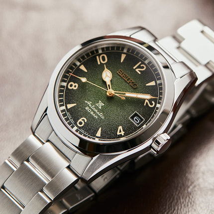 Seiko Prospex SPB155J1 Baby Alpinist Automatic Green Dial Stainless Steel Strap
