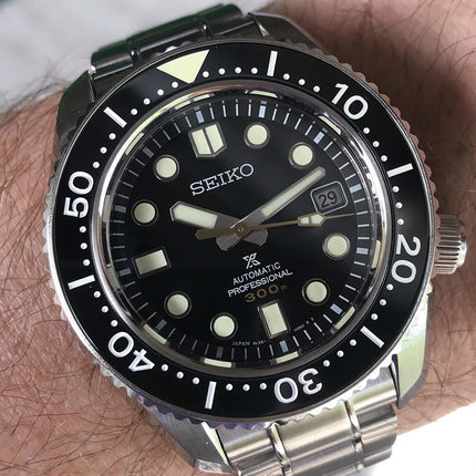 Seiko Prospex SLA021J1 Marinemaster Automatic Black Dial Stainless Steel Strap