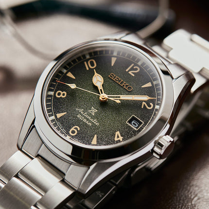Seiko Prospex SPB155J1 Baby Alpinist Automatic Green Dial Stainless Steel Strap