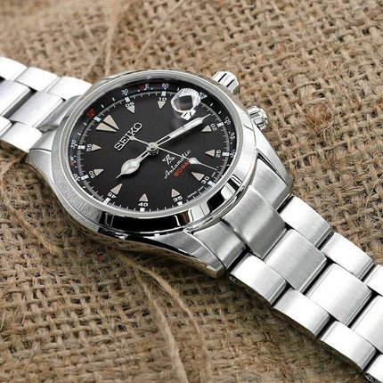 Seiko Prospex SPB117J1 Alpinist Black Dial Stainless Steel Strap