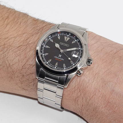 Seiko Prospex SPB117J1 Alpinist Black Dial Stainless Steel Strap