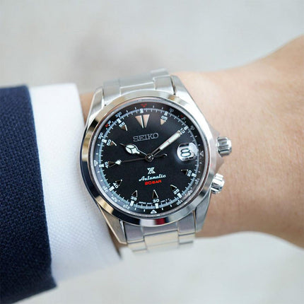 Seiko Prospex SPB117J1 Alpinist Black Dial Stainless Steel Strap