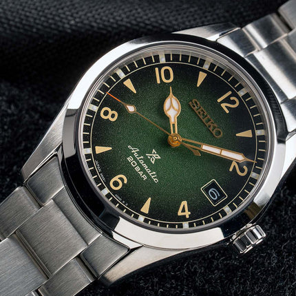 Seiko Prospex SPB155J1 Baby Alpinist Automatic Green Dial Stainless Steel Strap