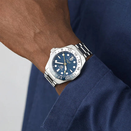 TAG Heuer Aquaracer WBP2010.BA0632 Professional 300 GMT Automatic Blue Dial Steel Strap