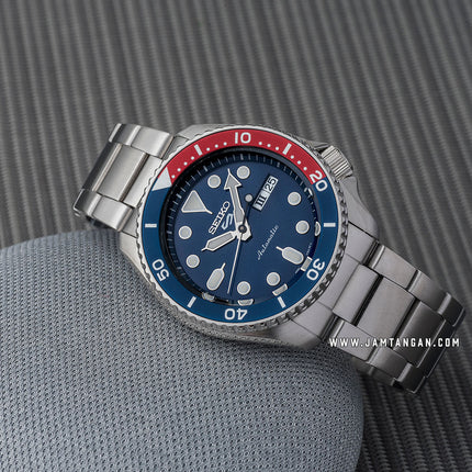 Seiko 5 Sports SRPD53K1 SKX Sports Style Pepsi Automatic Blue Dial Stainless Steel Strap