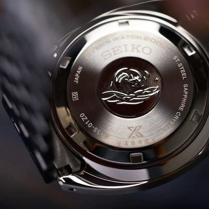 Seiko Prospex SPB315J1 Heritage Re-Interpretation Slim Willard Black Dial Stainless Steel Strap