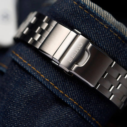 Seiko Prospex SPB315J1 Heritage Re-Interpretation Slim Willard Black Dial Stainless Steel Strap