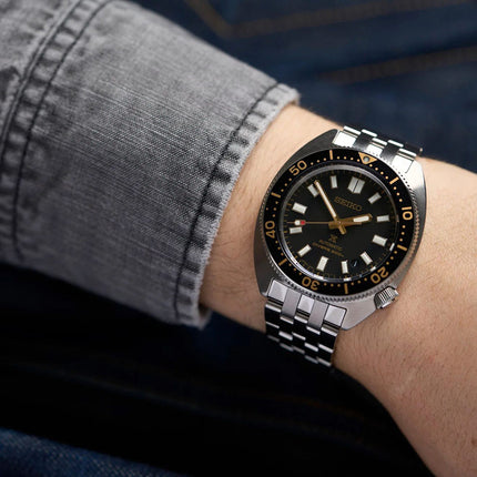 Seiko Prospex SPB315J1 Heritage Re-Interpretation Slim Willard Black Dial Stainless Steel Strap