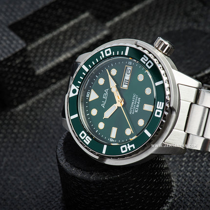 Alba Active AL4243X1 Automatic Man Green Dial Stainless Steel Strap