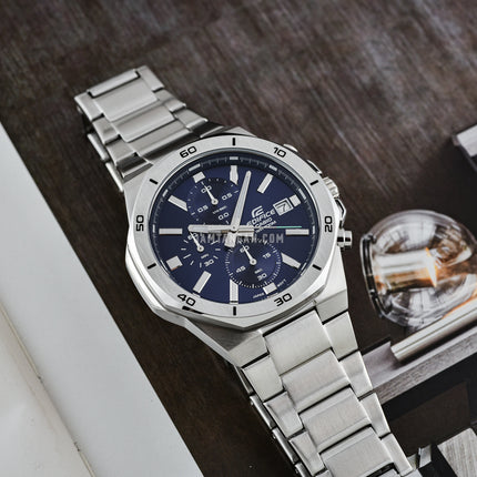 Casio Edifice EFV-640D-2AVUDF Chronograph Men Blue Dial Stainless Steel Band