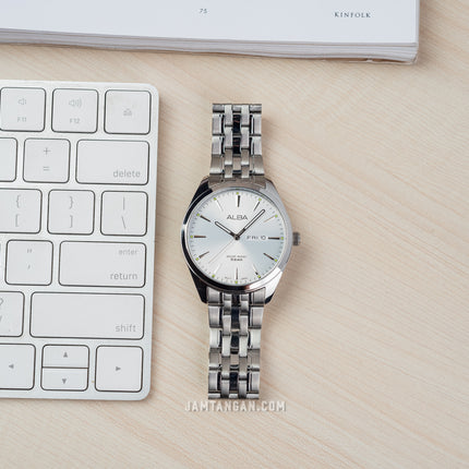 Alba AJ6177X1 Men Silver Dial Stainless Steel Strap