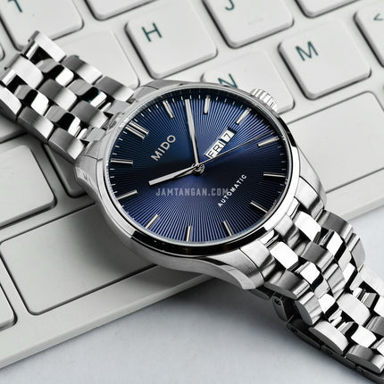 MIDO Belluna II M024.630.11.041.00 Automatic Blue Dial Stainless Steel Strap