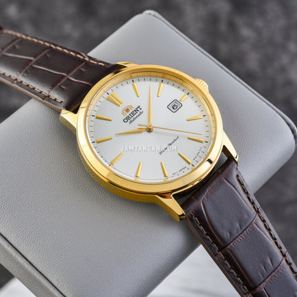 Orient Contemporary RA-AC0F04S Automatic White Dial Brown Leather Strap