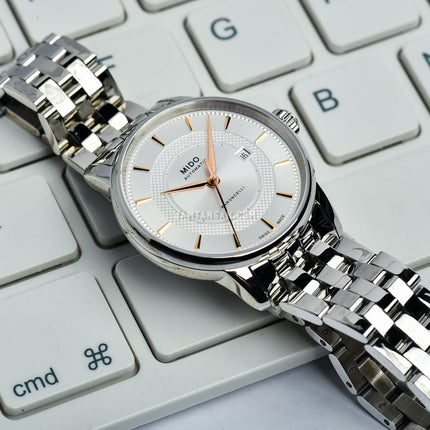 MIDO Baroncelli M037.207.11.031.01 Signature Automatic Silver Dial Stainless Steel Strap