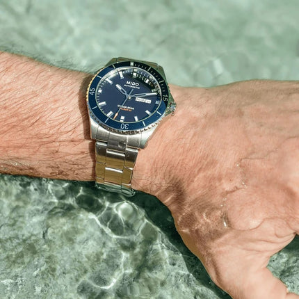 MIDO Ocean Star M026.430.11.041.00 Caliber 80 Automatic Blue Dial Stainless Steel Strap