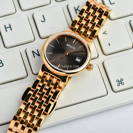 MIDO Dorada M2130.3.13.1 Grey Dial Rose Gold Stainless Steel Strap