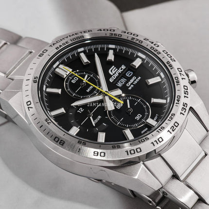 Casio Edifice EFR-574D-1AVUDF Chronograph Black Dial Stainless Steel Band