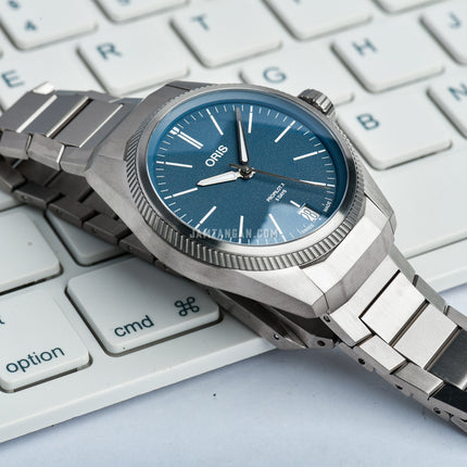 Oris Pro Pilot X Calibre 400 01-400-7778-7155-07-7-20-01TLC Automatic Blue Dial Titanium Strap