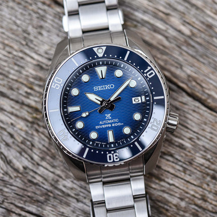 Seiko Prospex SPB321J1 King Sumo Automatic Divers 200M Blue Dial Stainless Steel Strap