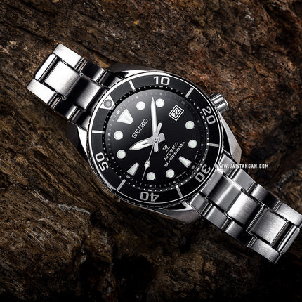 Seiko Prospex SPB101J1 Sumo Automatic Black Dial Stainless Steel Strap