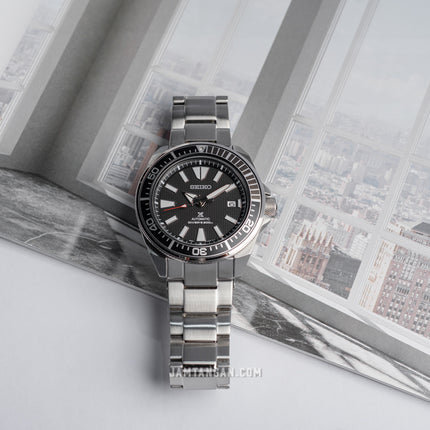 Seiko Prospex SRPF03K1 Samurai Automatic Black Dial Stainless Steel Strap