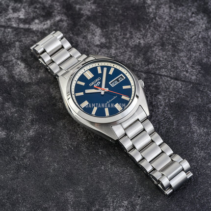 Seiko 5 Sports SRPK87K1 SNXS Series Men Blue Dial Stainless Steel Strap
