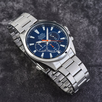 Alba Active AT3G55X1 Chronograph Men Dark Blue Dial Stainless Steel Strap