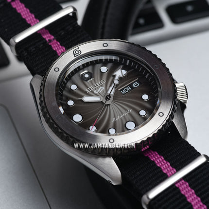 Seiko 5 Sports SRPF65K1 Naruto & Boruto Boruto Uzumaki Model Dual Tone Nylon Strap Limited Edition