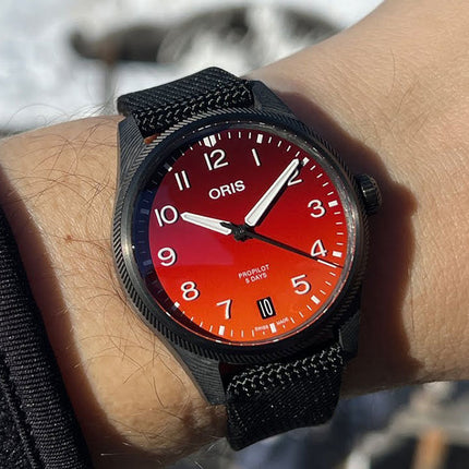 Oris ProPilot 01-400-7784-8786-SET Coulson Gradient Dial Black Fabric Strap Limited Edition