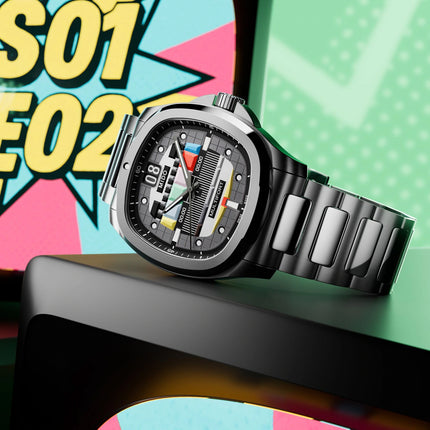 MIDO Multifort TV Big Date S01E02 M049.526.33.081.01 Grey Gradient Special Edition 2 Extra Straps