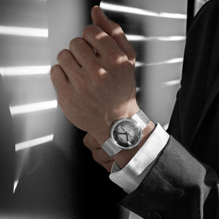 MIDO Commander M8429.4.27.11 Shade Automatic Silver Dial Mesh Strap