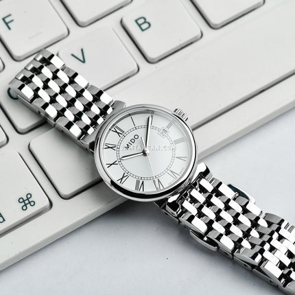 MIDO Dorada M033.210.11.013.00 White Dial Stainless Steel Strap