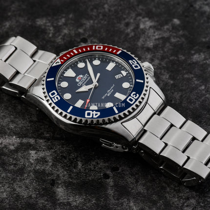 Orient New Triton RA-AC0K03L Automatic Divers Blue Navy Dial Stainless Steel Strap
